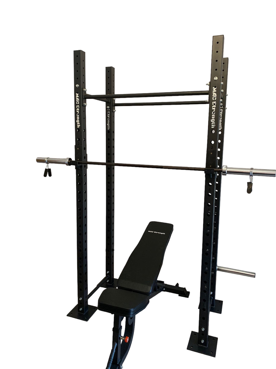 Freestanding crossfit rig with storage Mac Strength gym equipment