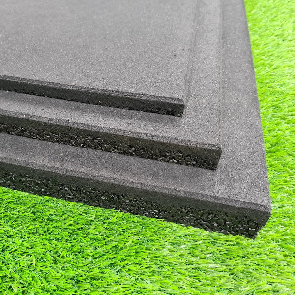 Anti Slip Rubber Gym flooring Tile 15mm