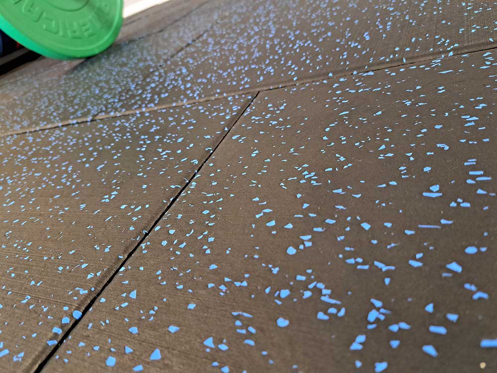 15mm blue speckled EPDM easy clean gym flooring