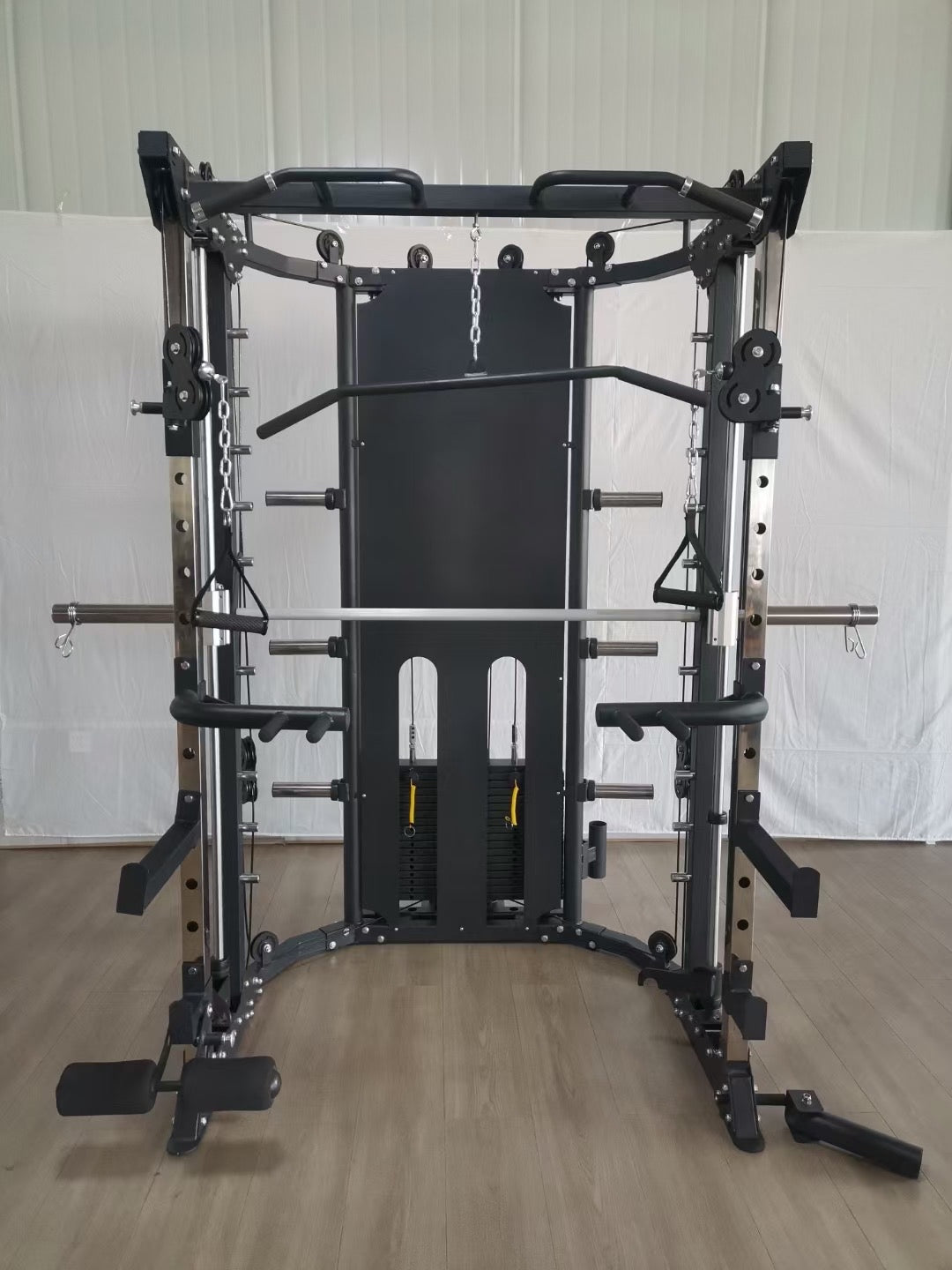 Multi function smith machine 120kg combined weight stacks