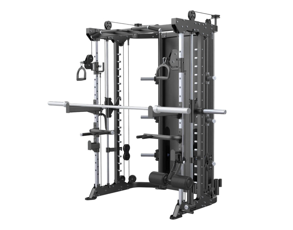 Multi function smith machine 120kg combined weight stacks