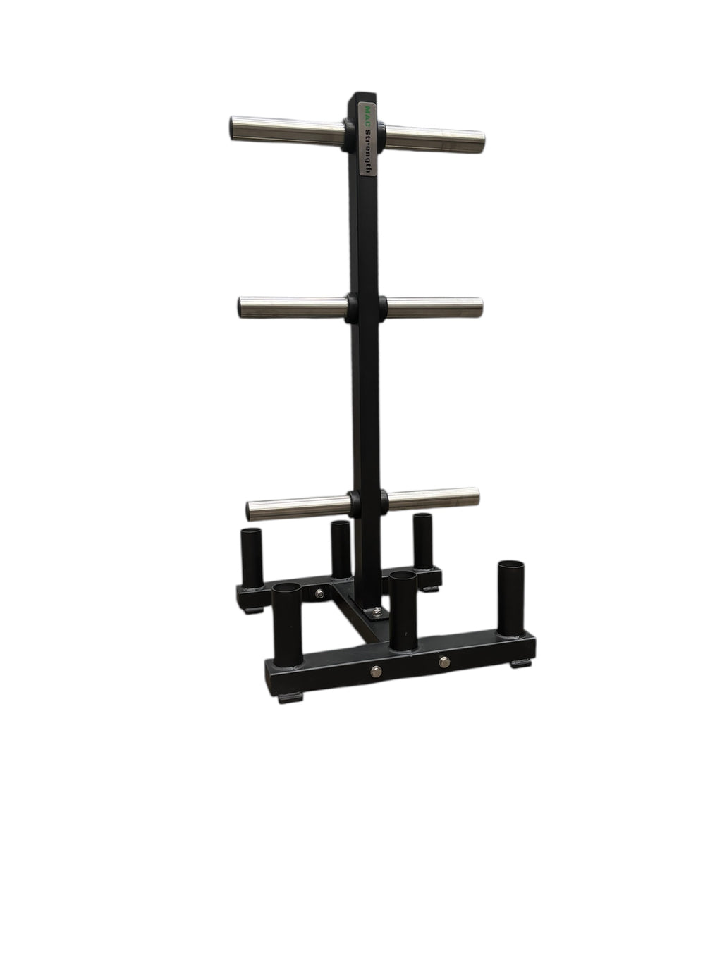 Bumper plate and barbell storage tree