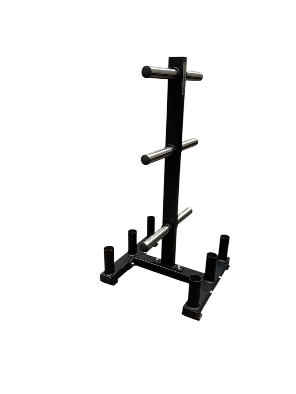 Bumper plate and barbell storage tree