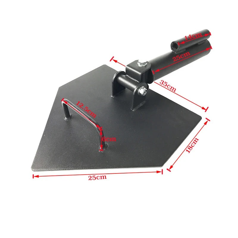 Landmine core plate trainer - stand alone floor mounted