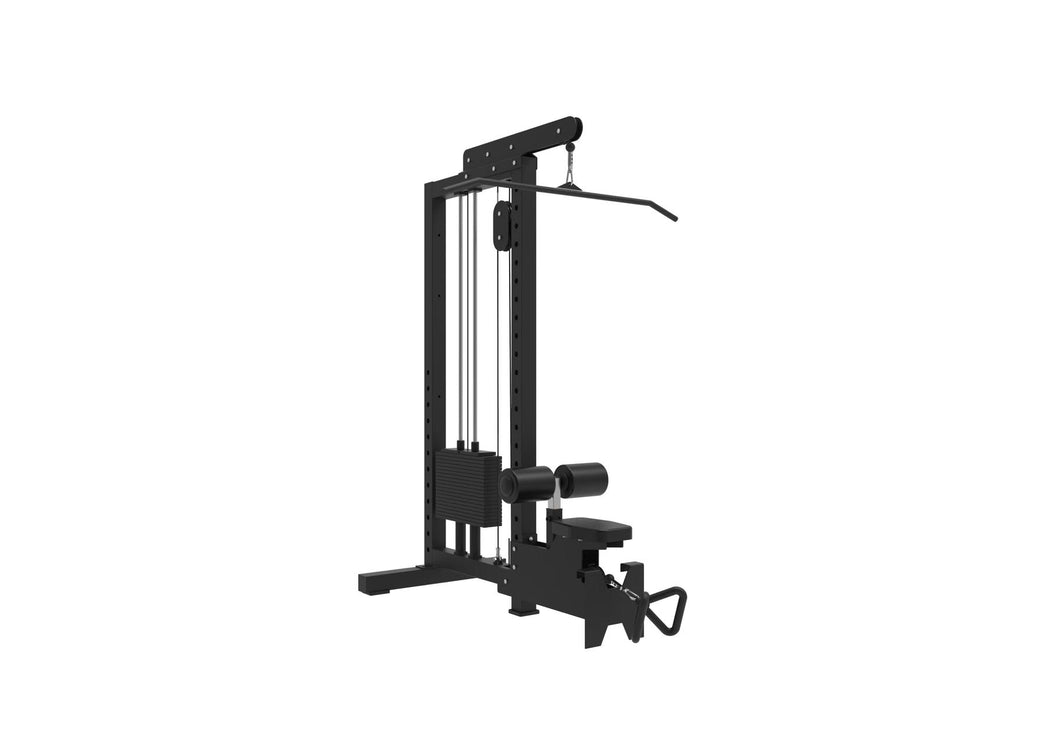 Lat pulldown + Low row with 125kg weight stack