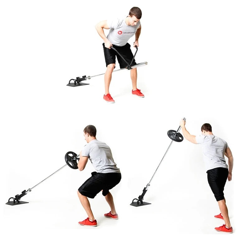 Landmine core plate trainer - stand alone floor mounted