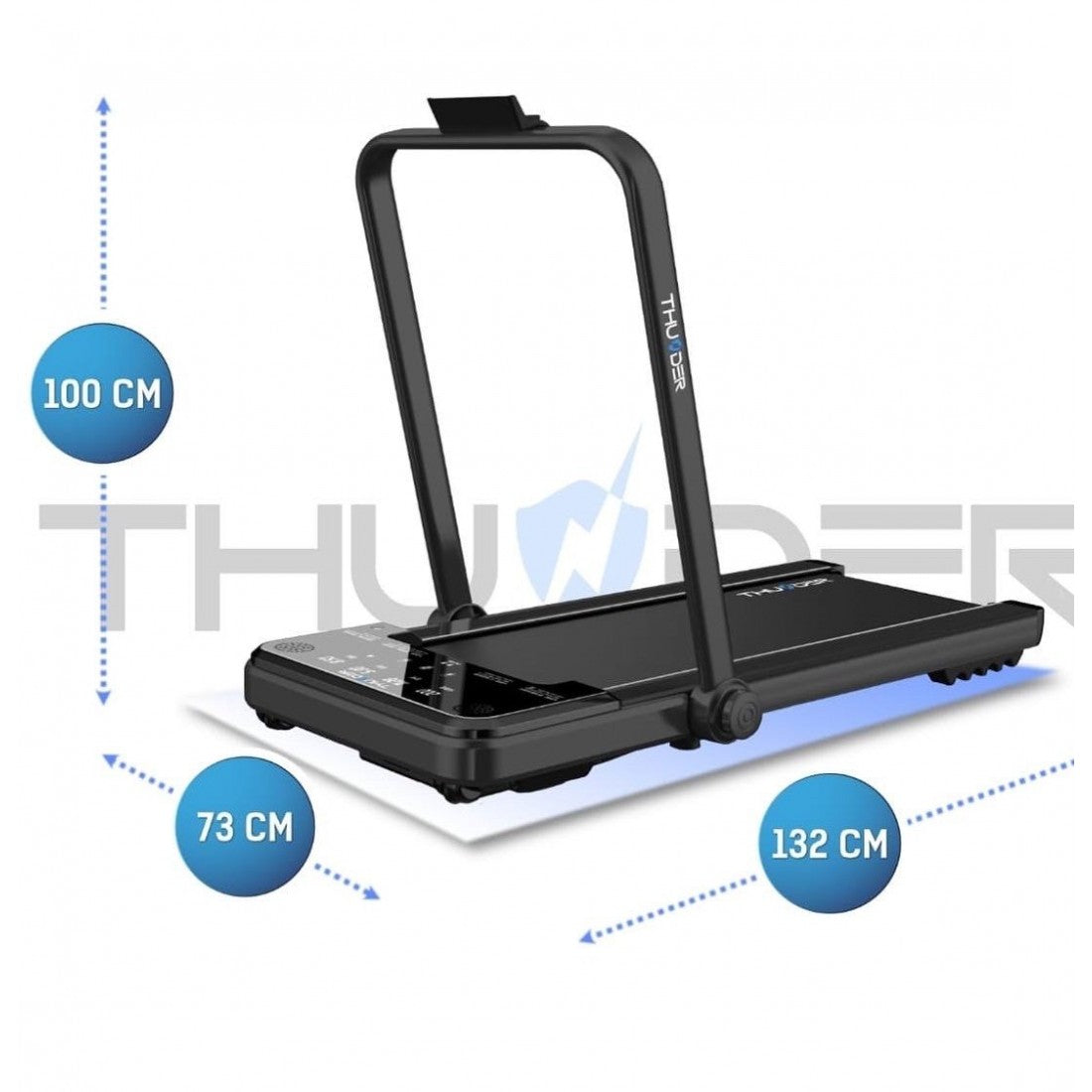 Impact folding walking treadmil