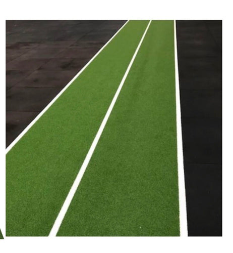 Gym Astro track/Gym Astro turf/ Gym Sled track white lines (Green)