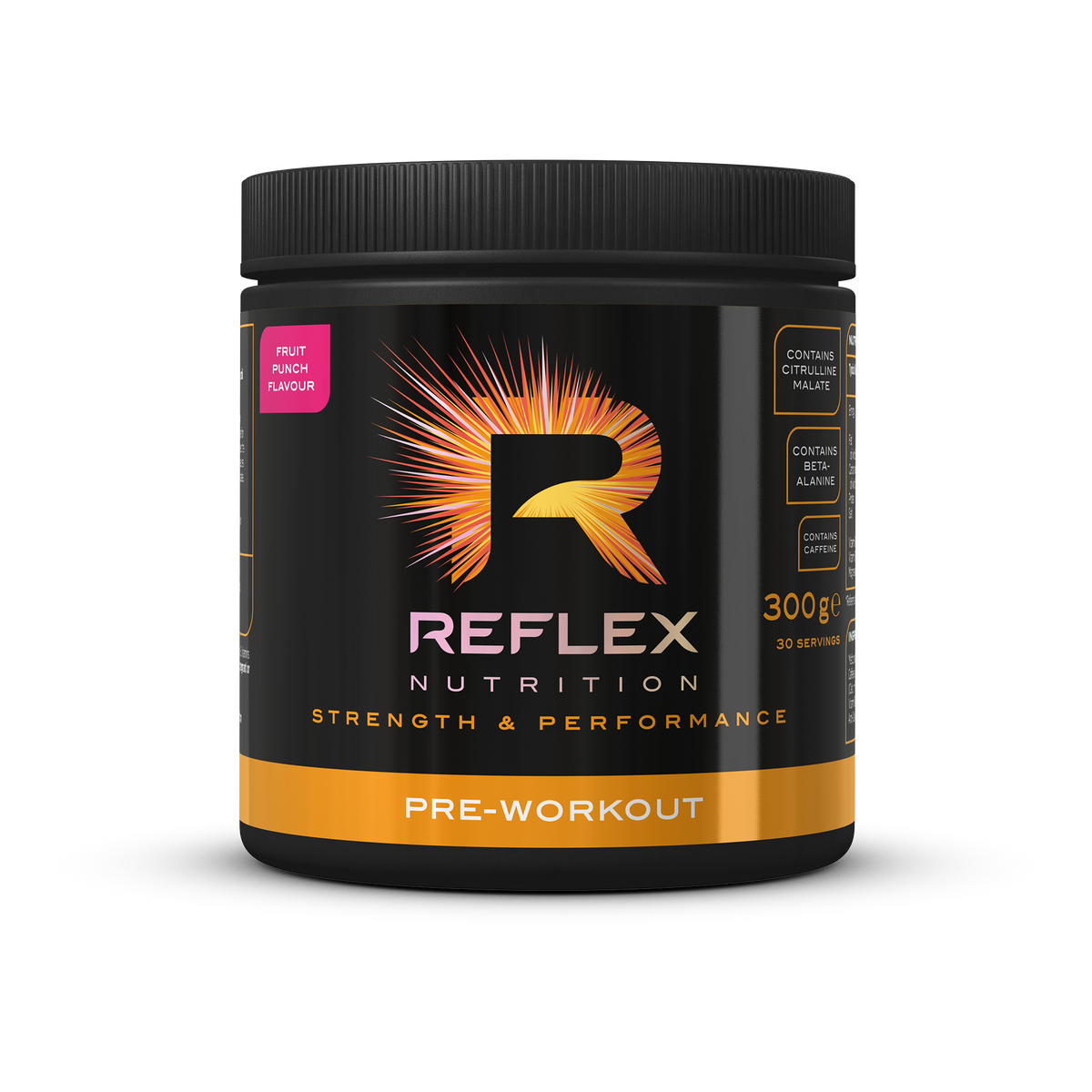 Reflex Pre-Workout Fruit Punch flavour