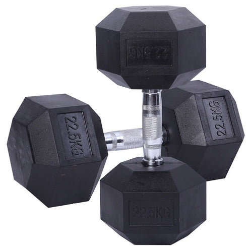 2kg up to 40kg hex rubber dumbbell set (Free delivery)