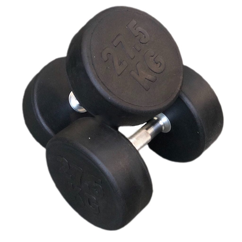 2.5-40kg rubber round dumbbell set
