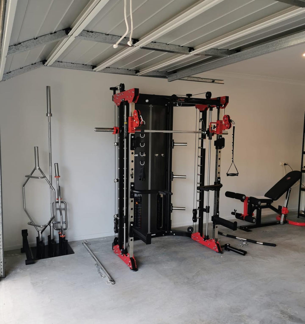 Multi function smith machine 120kg combined weight stacks