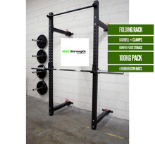 Folding rack package with 4 rubber mats