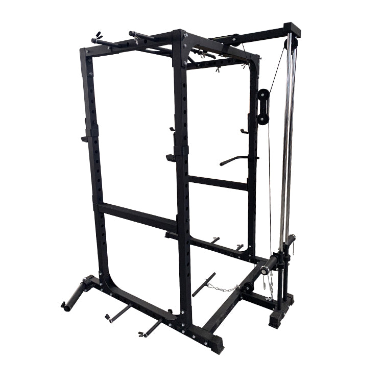 MAXIMUS Power rack with cable pulley system & landmine