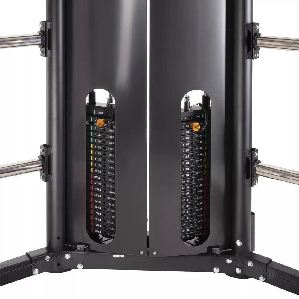 Multi function smith machine 120kg combined weight stacks