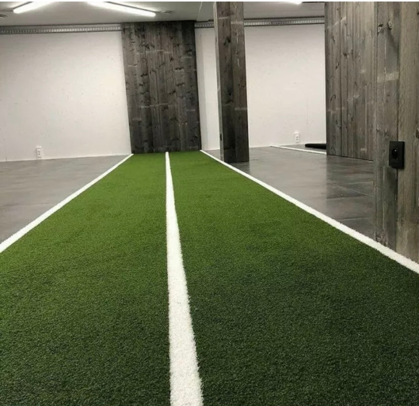 Gym Grass/Turf Gym Sled track white lines (Green)