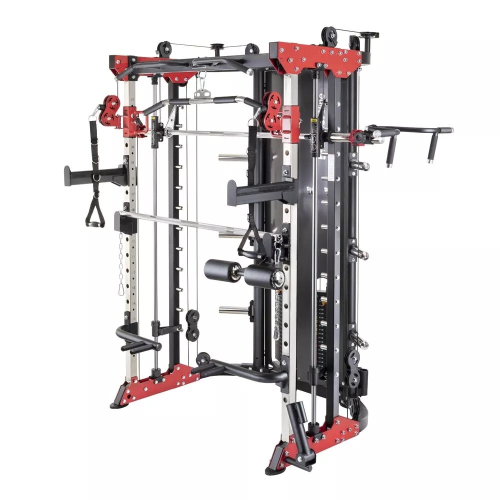 Multi function smith machine 120kg combined weight stacks