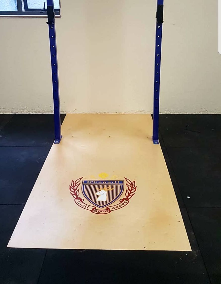 Squat/deadlift wooden platform insert